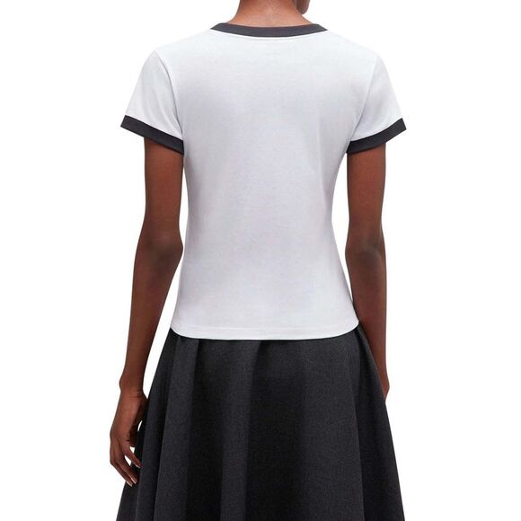 Ganni Women Short-Sleeved T-Shirt With Print - Picture 4 of 4